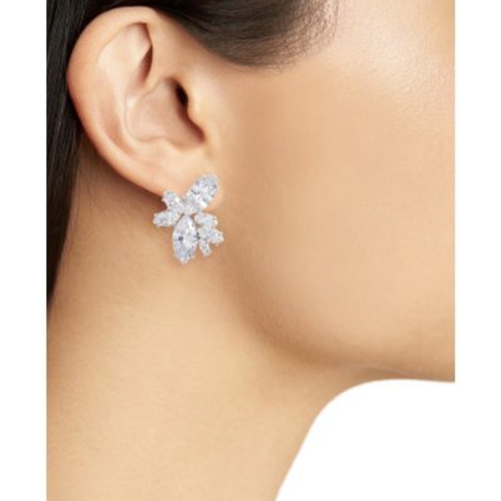 BHLDN Floral Stone Cluster Stud